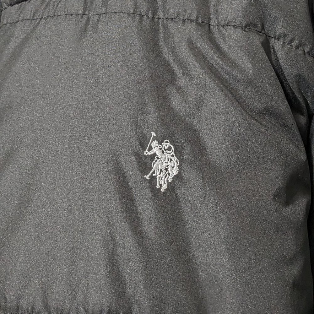 U.S. Polo Assn. Mens Hooded Thick Puffer Jacket  Black Sz XL - Picture 4 of 10